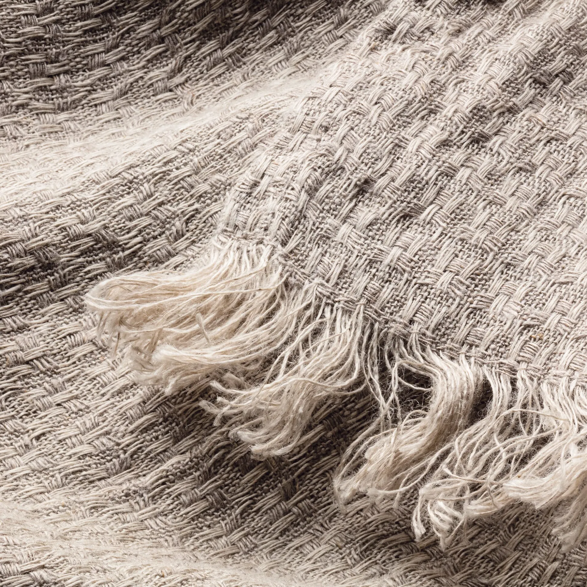 Tagesdecke Leinen Strukturgewebe