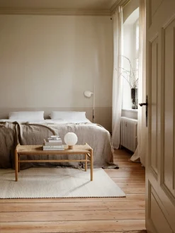 Tagesdecke Leinen Strukturgewebe