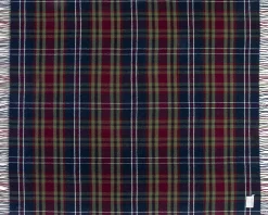 Tartan-Schurwolldecke Morello Check
