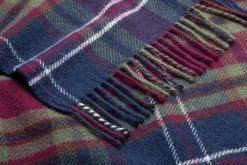 Tartan-Schurwolldecke Morello Check