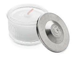 Teelicht im Glas mit Löschdeckel