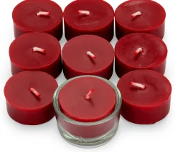 Teelichte Bienenwachs rot