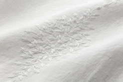 Tischdecke Leinen Blätterranke