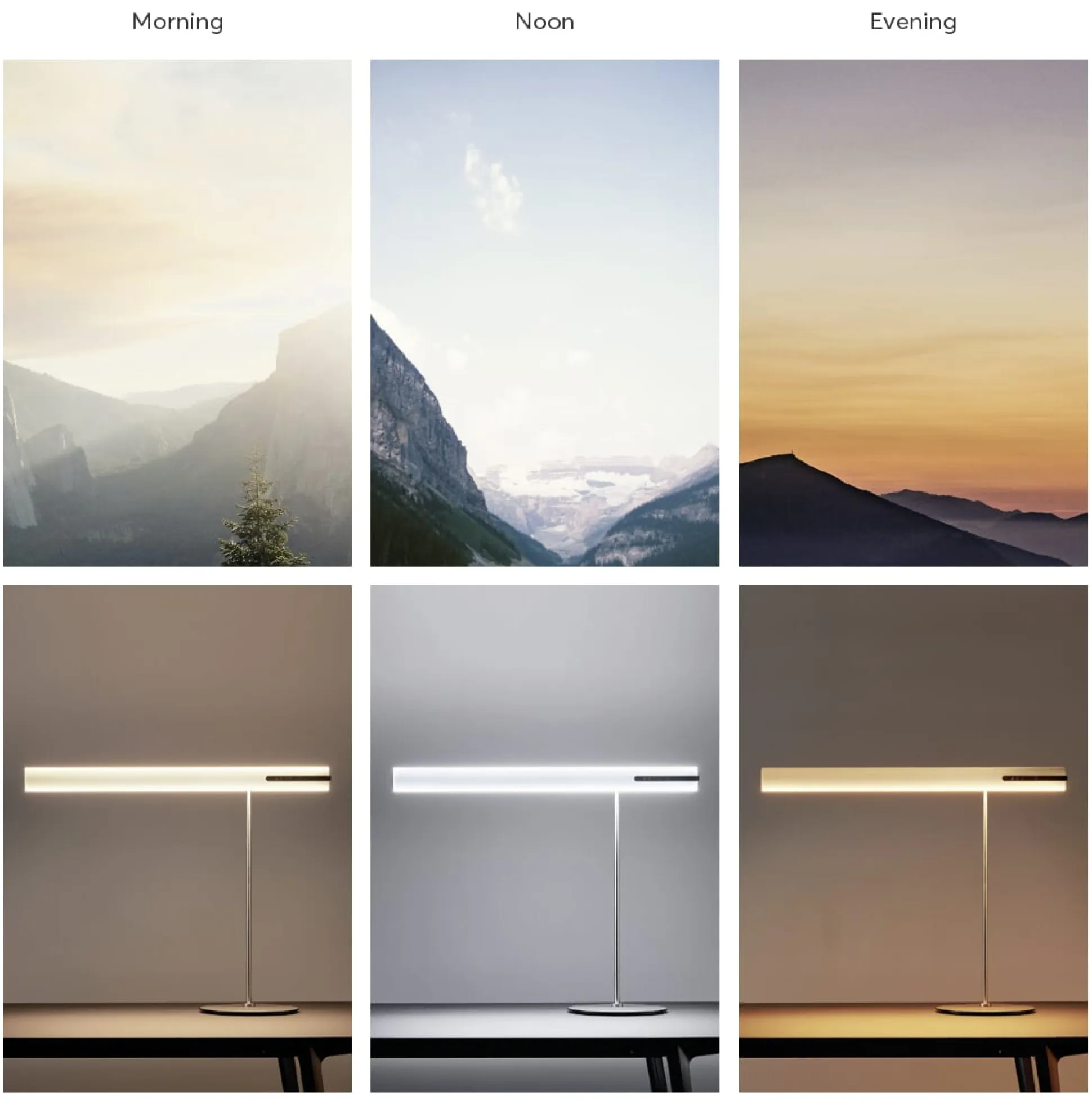 Tischleuchte Tageslichtzyklus Heavn
