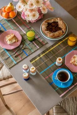 Tischset bunt kariert