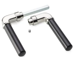 Türdrücker Zinkdruckguss schwarz lackiert