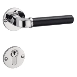 Türdrücker Zinkdruckguss schwarz lackiert