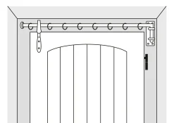 Türträger Schwenkarm geschmiedet