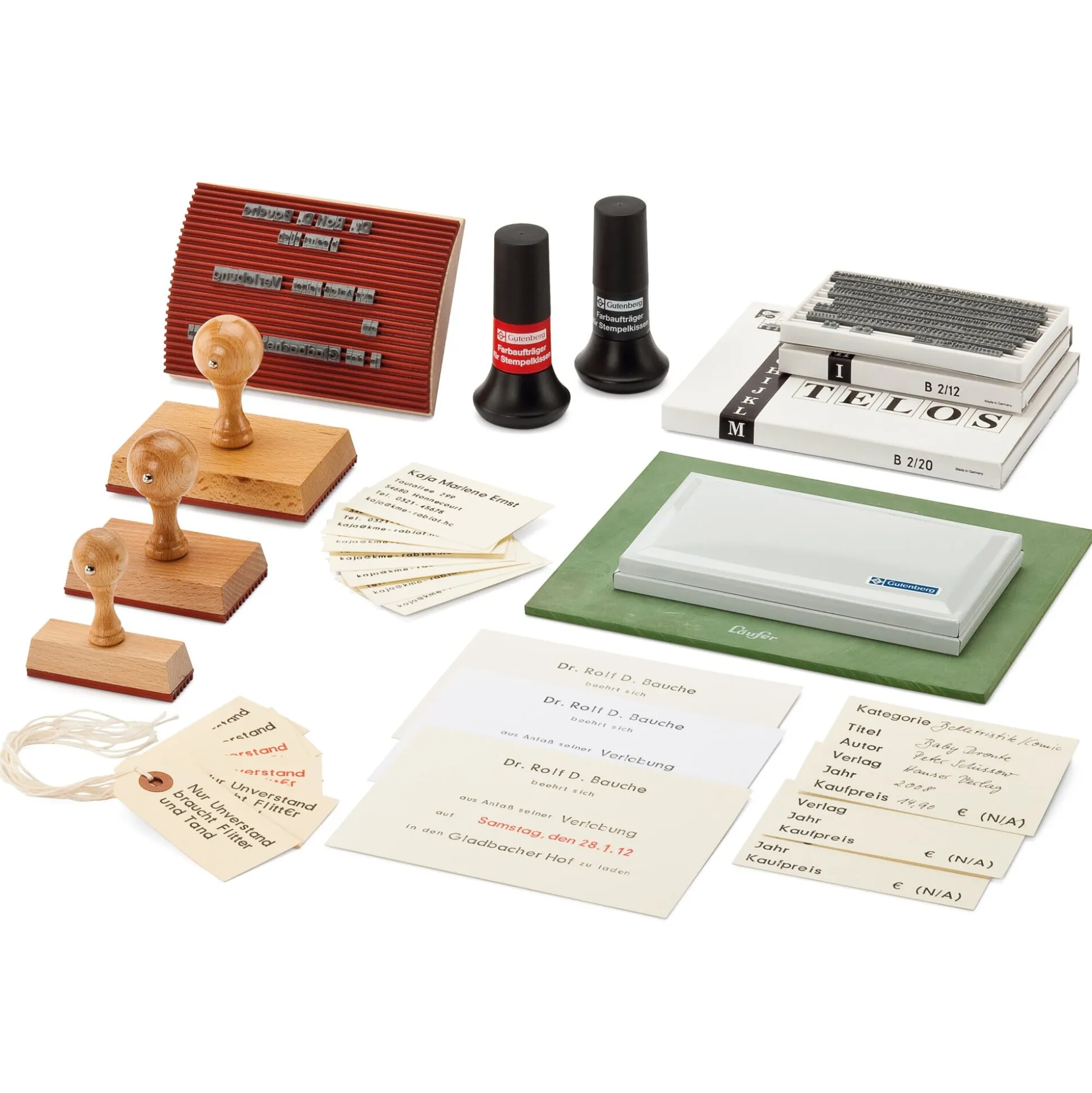 Typensatz Gummi 240 Zeichen