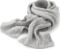 Unisex-Rippenschal meliert, Hellgrau