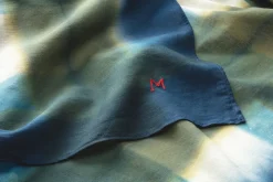 Unisextuch N° 822 Batik, Grün-Blau