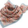 Unisextuch N° 764 Paisley, Hellblau