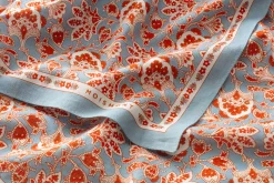 Unisextuch N° 764 Paisley, Hellblau