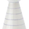 Vase Keramik handbemalt blau