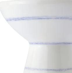 Vase Keramik handbemalt blau