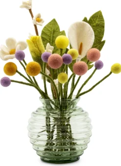 Vase Thüringer Waldglas Kugelform