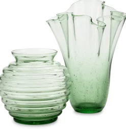 Vase Thüringer Waldglas Kugelform