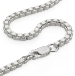 Venezianerkette eckig, Silber