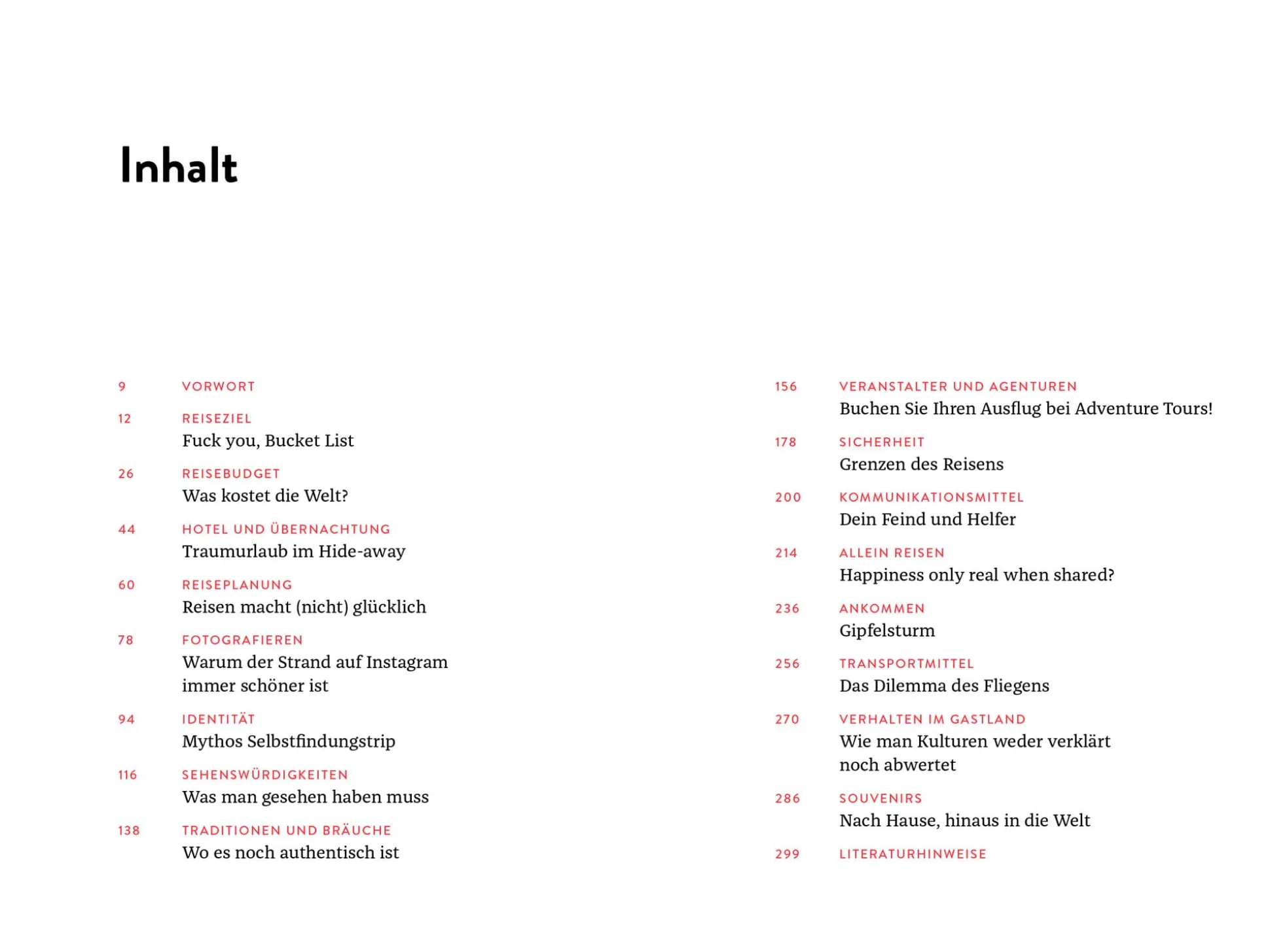 Vom Glück zu reisen