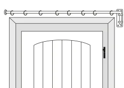 Vorhangstange Schwenkarm geschmiedet