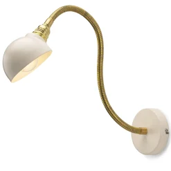 Wandleuchte flexibel Messing