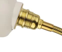 Wandleuchte flexibel Messing