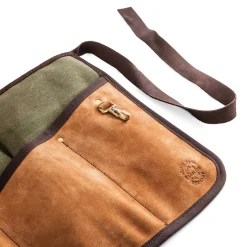 Werkzeugschürze Leder mit Segeltuch