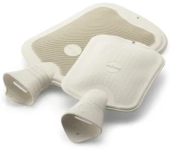 Wärmflasche Gummi Weiß