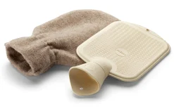 Wärmflasche mit Merinowollbezug