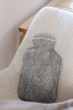 Wärmflaschenbezug Rautenmuster