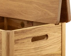 Wäsche- und Aufbewahrungstruhe Eichenholz