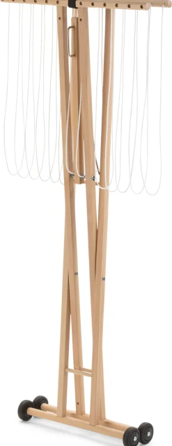 Wäscheständer Buchenholz mobil